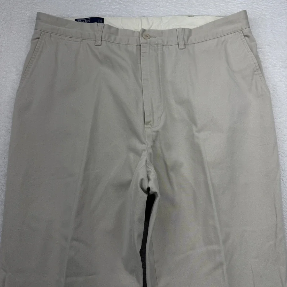 Polo Ralph‎ Lauren Prospect Pant Khaki Mens 38x34 Classic Fit Cotton Flat Front